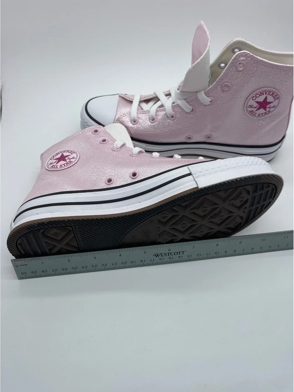 Converse Chuck Taylor All Star High Top Sneakers Pink Metallic